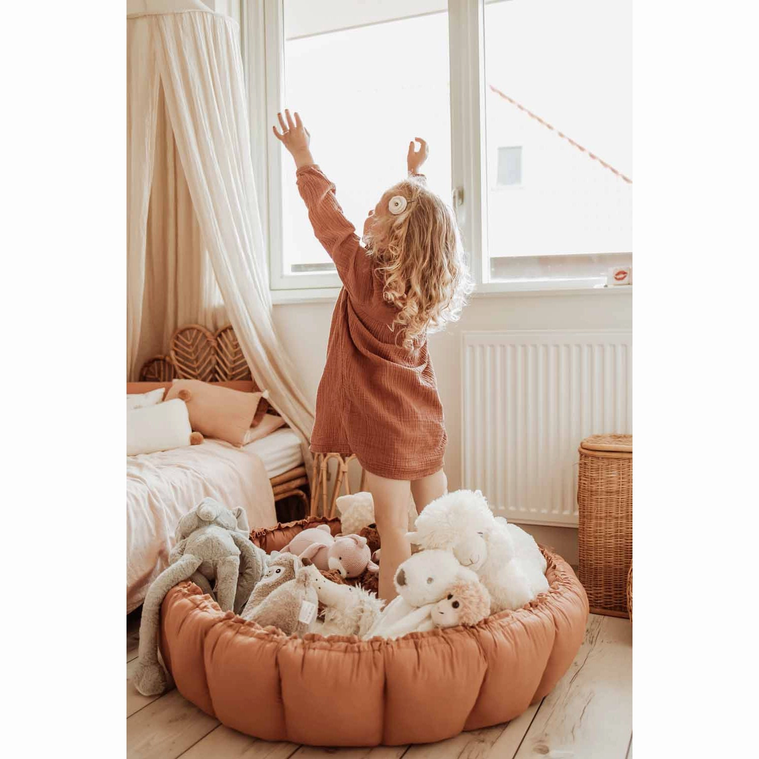 Play&Go Bloom Organic Baby Mat - Tawny Brown - 130cm