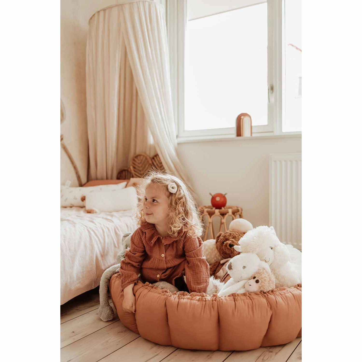 Play&Go Bloom Organic Baby Mat - Tawny Brown - 130cm