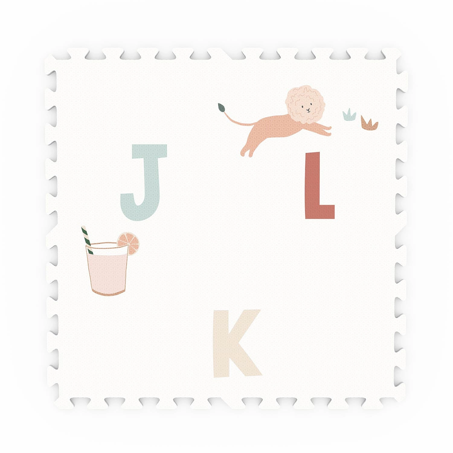 Play&Go EEVAA 3-in-1 Reversible Puzzle Playmat - Alphabet - 180x180cm