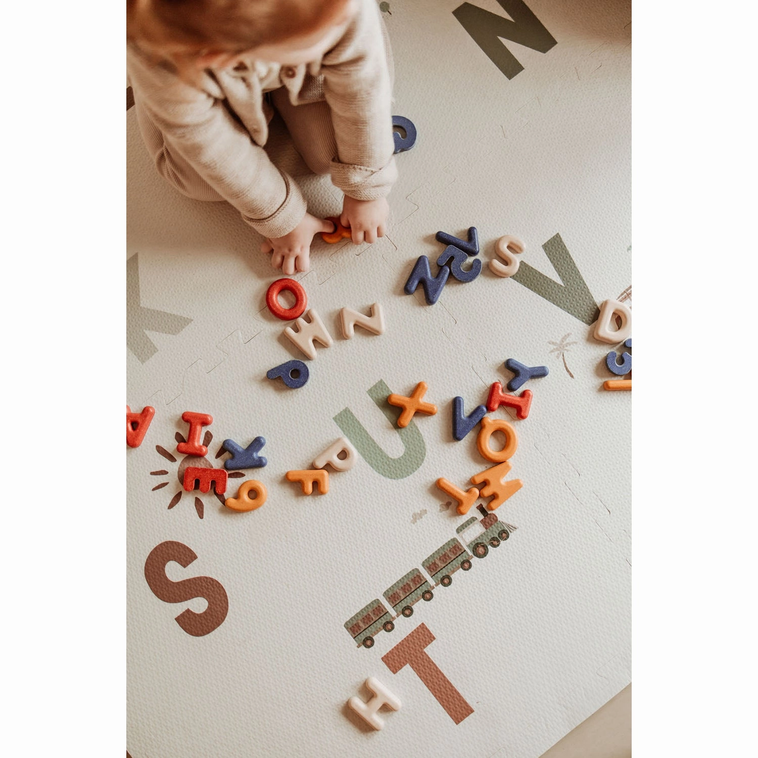 Play&Go EEVAA 3-in-1 Reversible Puzzle Playmat - Alphabet - 180x180cm