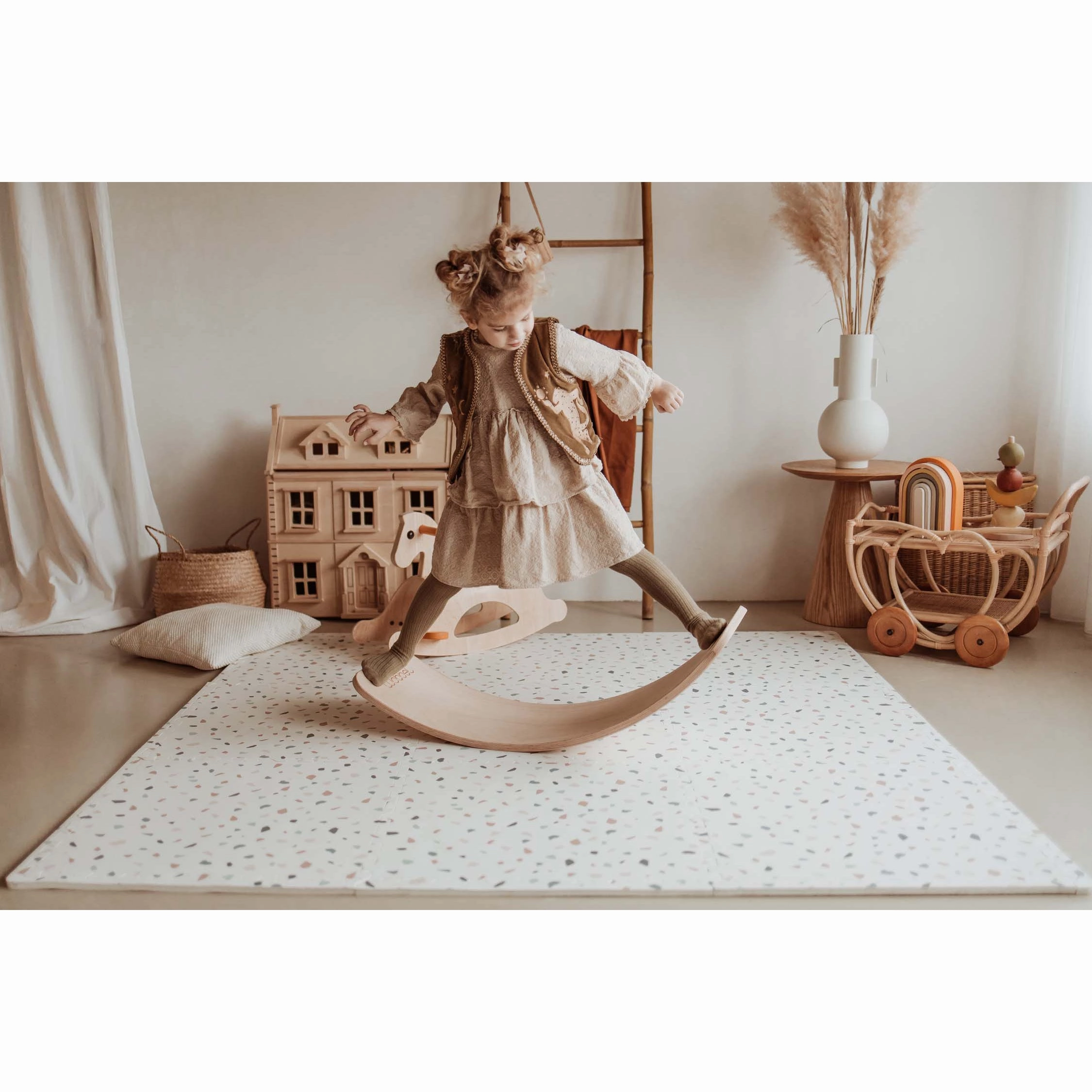 Play&Go EEVAA 3-in-1 Reversible Puzzle Playmat - Alphabet - 180x180cm