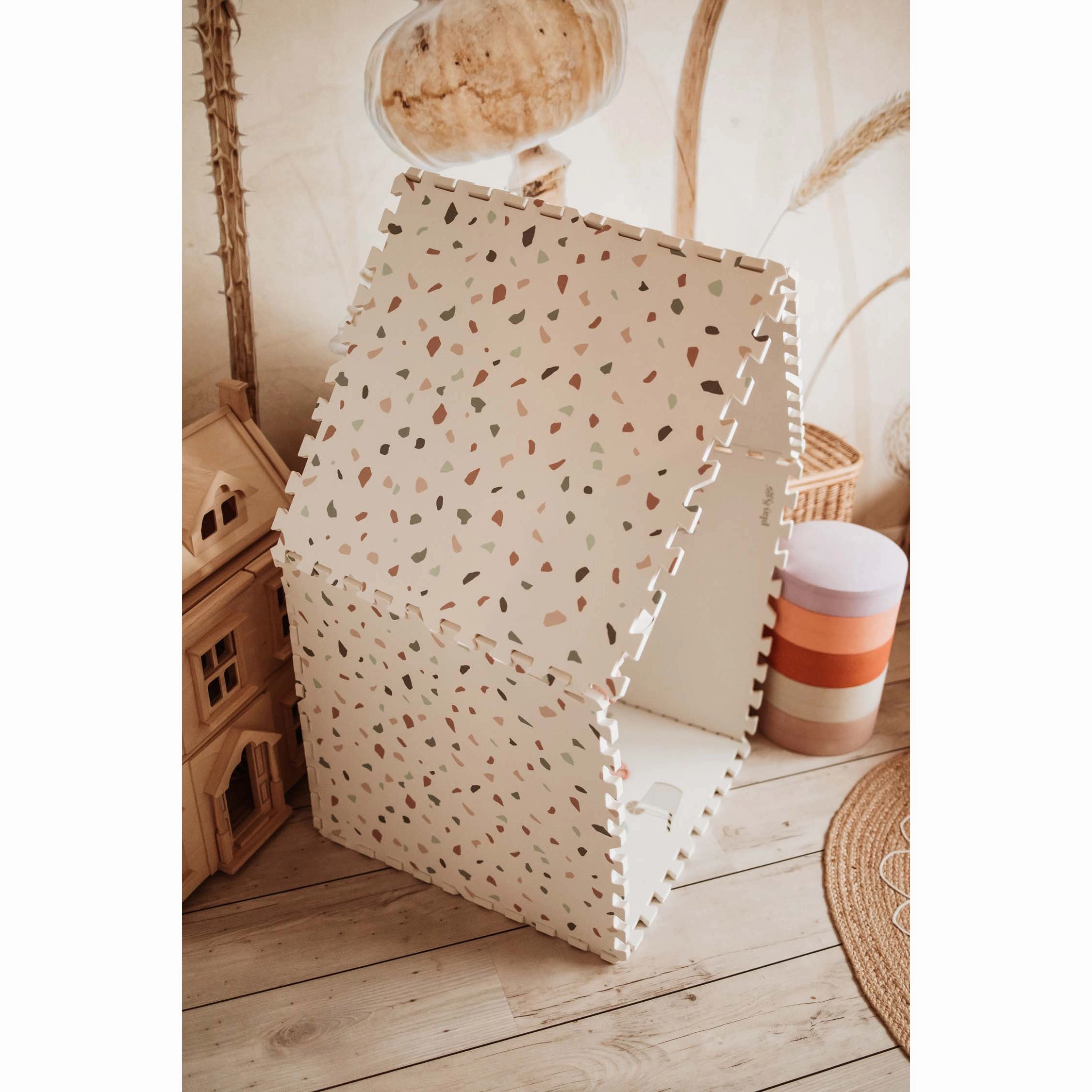 Play&Go EEVAA 3-in-1 Reversible Puzzle Playmat - Alphabet - 180x180cm