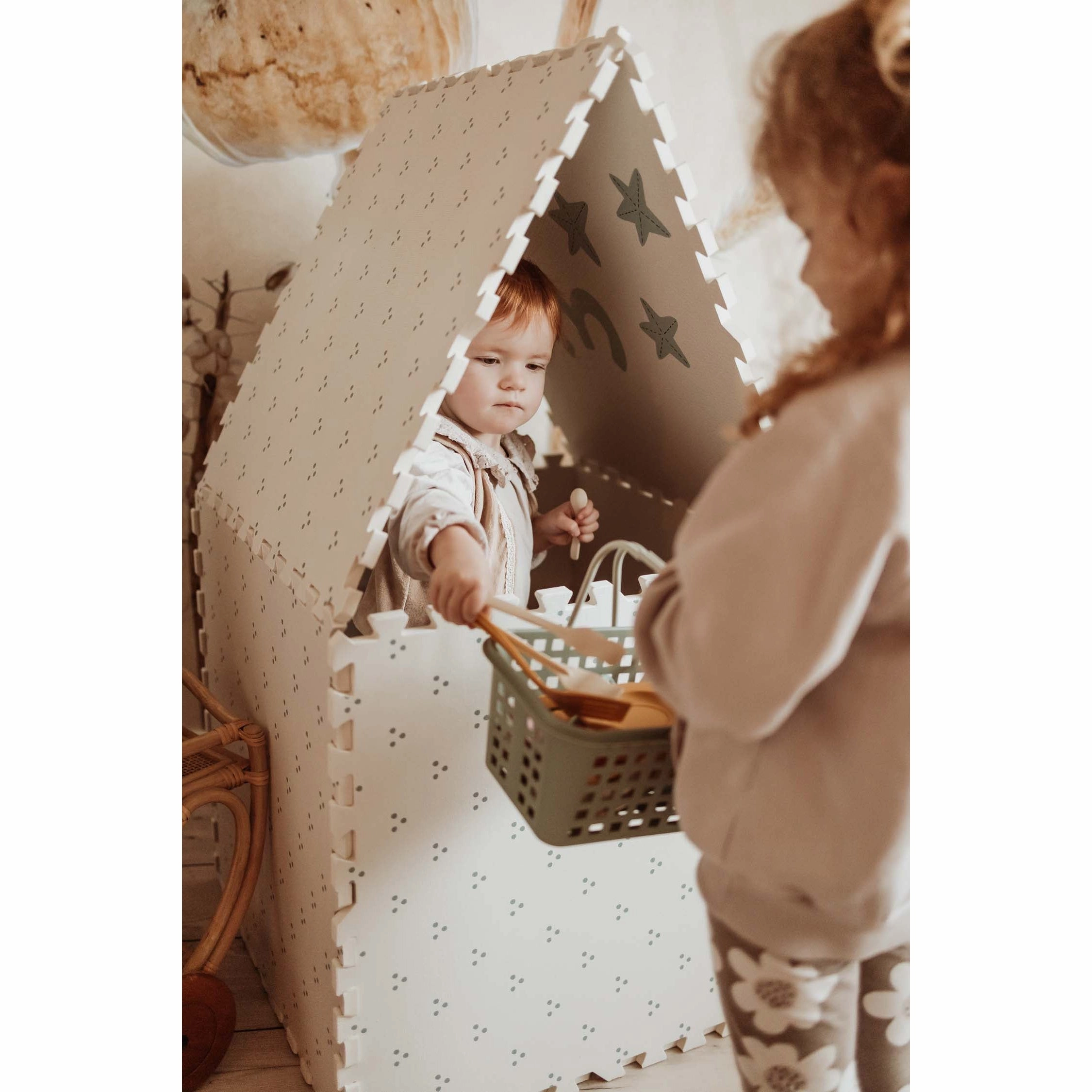 Play&Go EEVAA 3-in-1 Reversible Puzzle Playmat - Numbers - 180x180cm