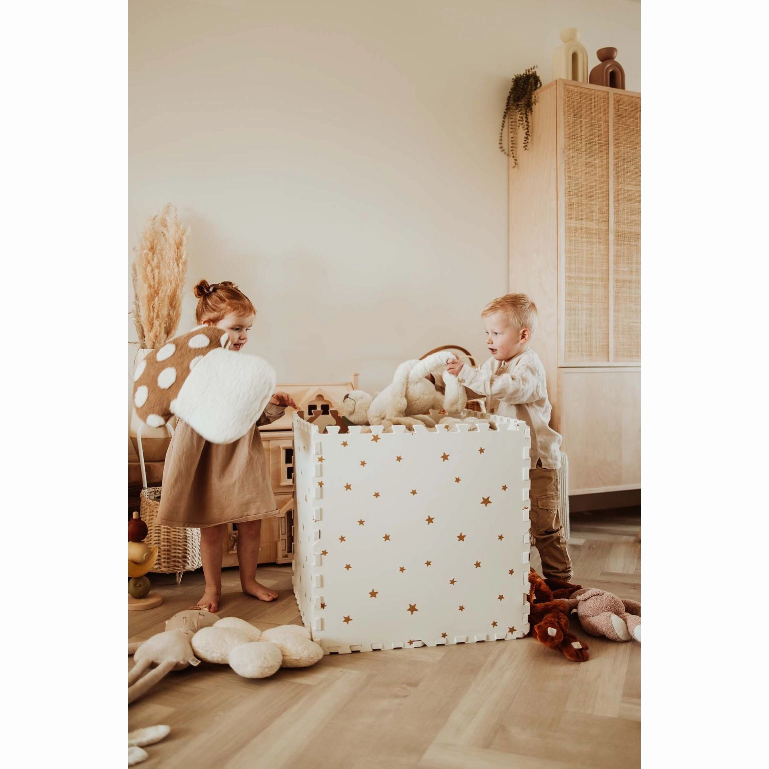 Play&Go EEVAA 3-in-1 Reversible Puzzle Playmat - Tree House - 120x180cm