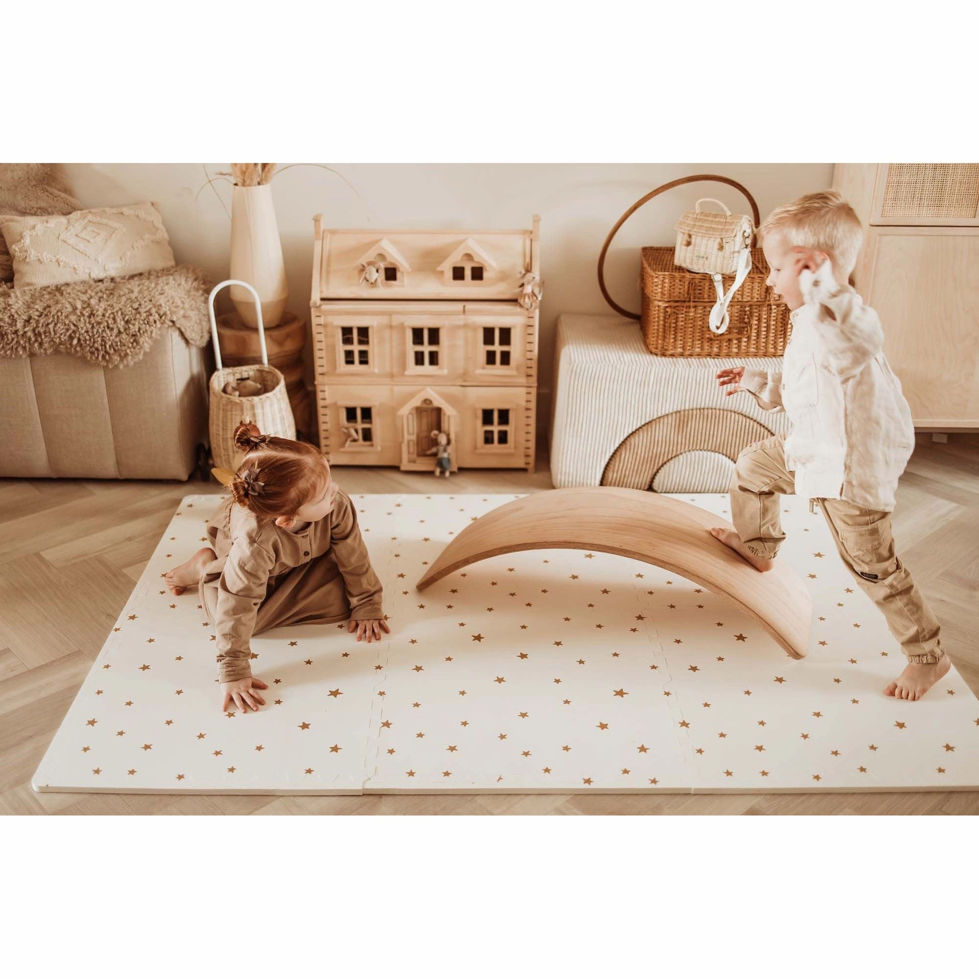 Play&Go EEVAA 3-in-1 Reversible Puzzle Playmat - Tree House - 120x180cm