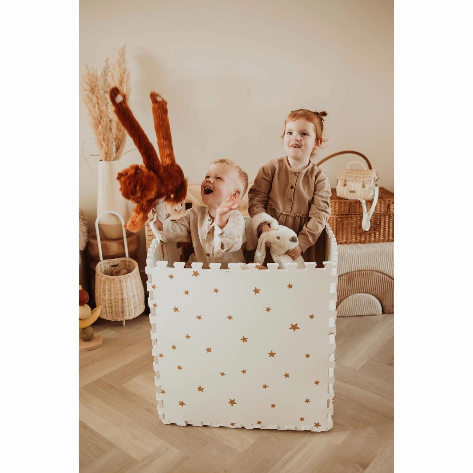 Play&Go EEVAA 3-in-1 Reversible Puzzle Playmat - Tree House - 120x180cm