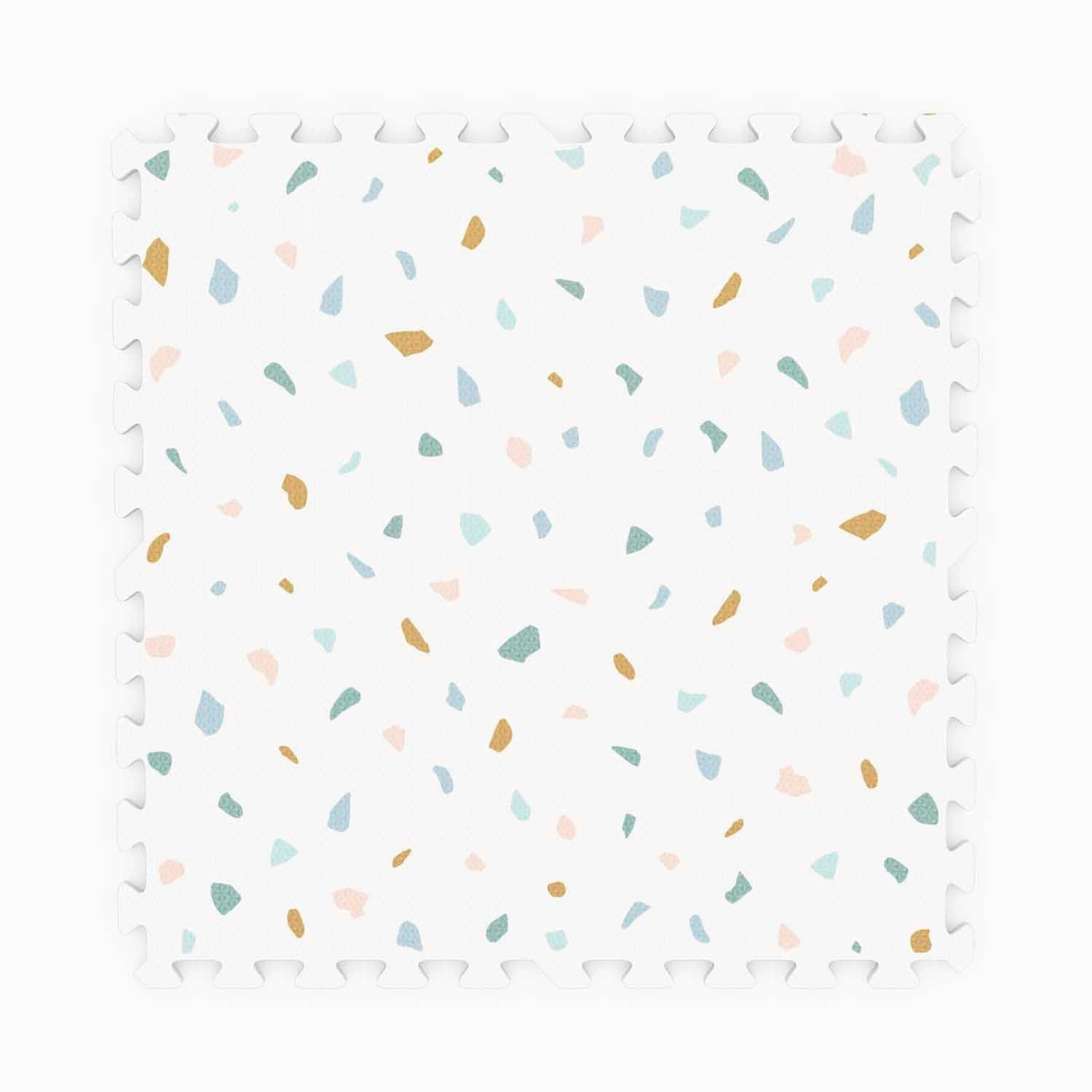 Play&Go EEVAA 3-in-1 Reversible Puzzle Playmat - Village/Terrazzo - 120x180cm