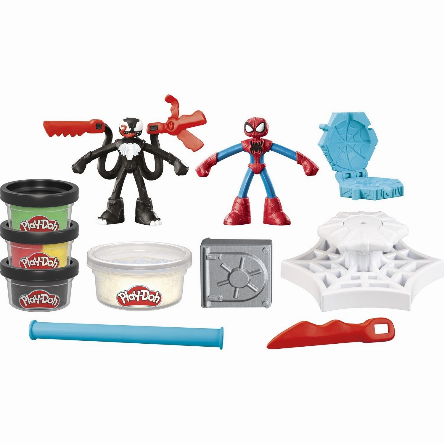 Play-Doh Spiderman Launch And Slice Battle