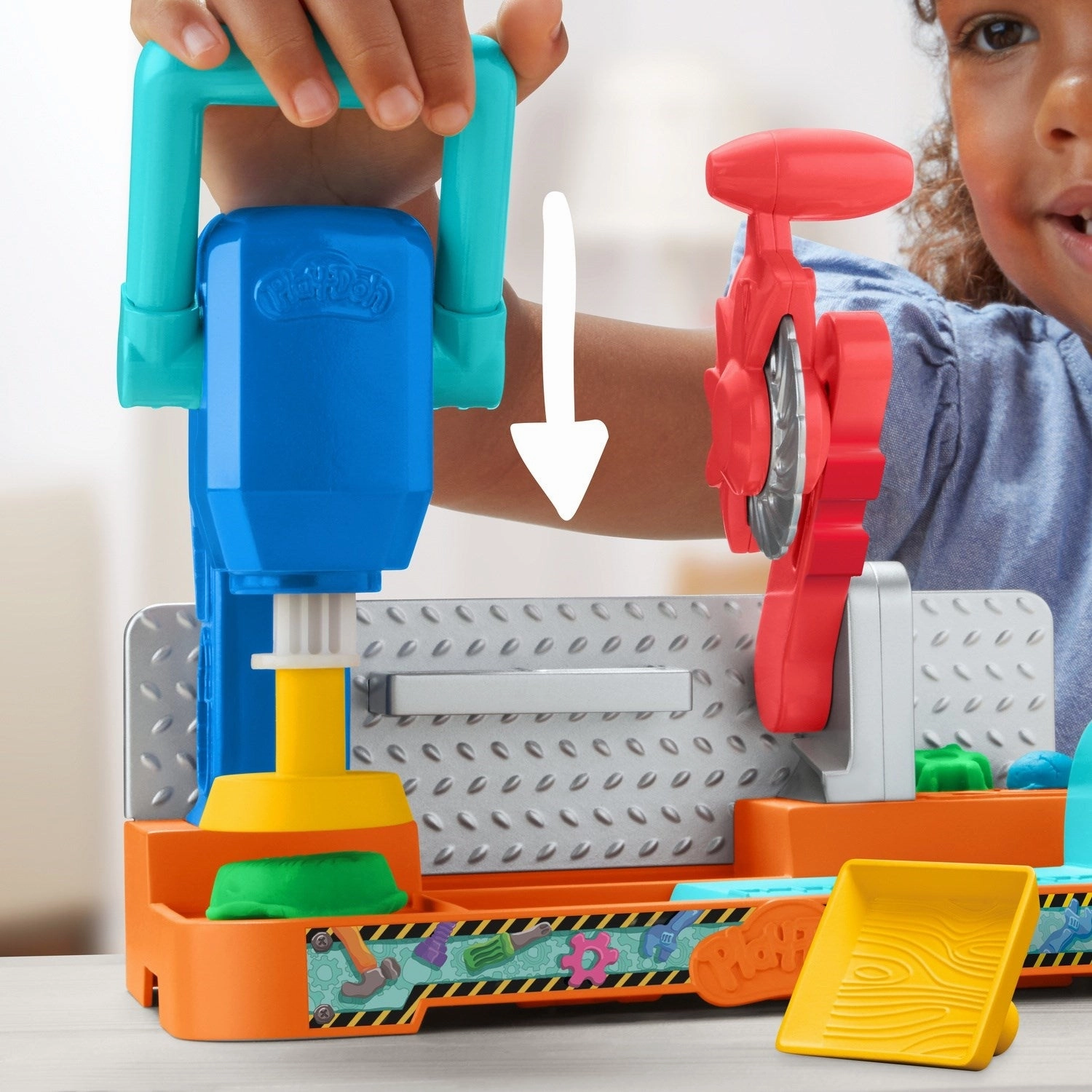 Play-Doh Stamp N Saw Tool Bench Playset