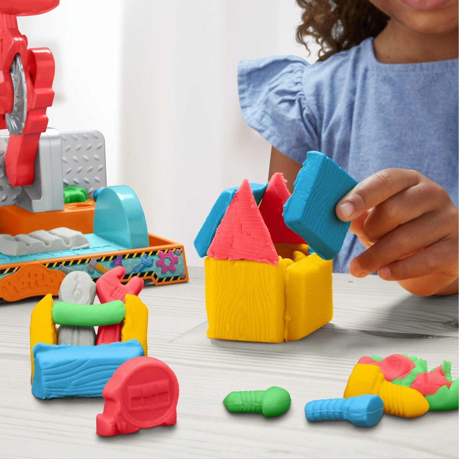 Play-Doh Stamp N Saw Tool Bench Playset