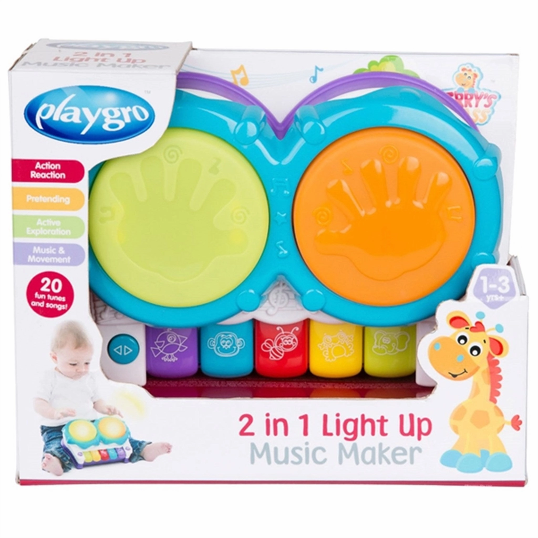Playgro 2-In-1 Light Up Music Maker