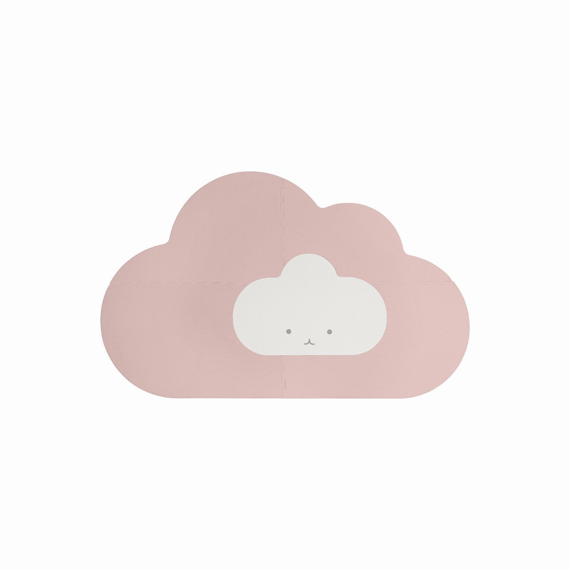 Quut Playmat - Head In The Clouds (S - 145 x 90cm) - Blush Rose