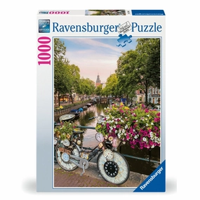 Ravensburger Toys 1000 pc Puzzle - Bicycle and Flowers in Amsterdam