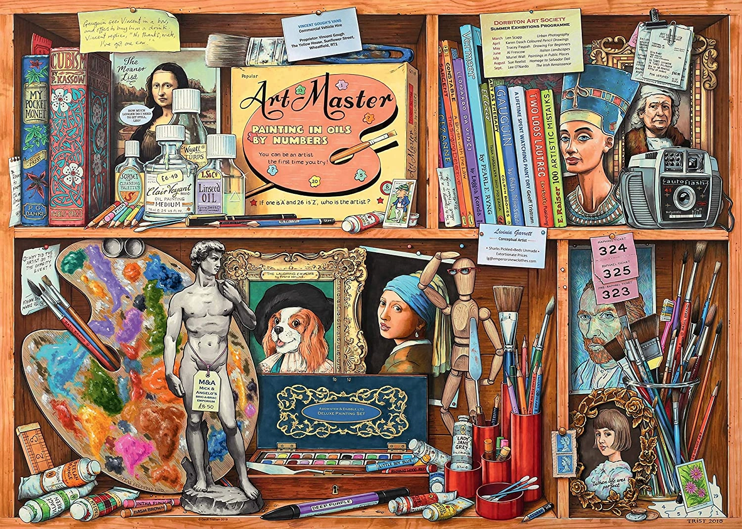 Ravensburger Toys 1000 pc Puzzle - Cabinet Collection One - The Artist's Cabinet