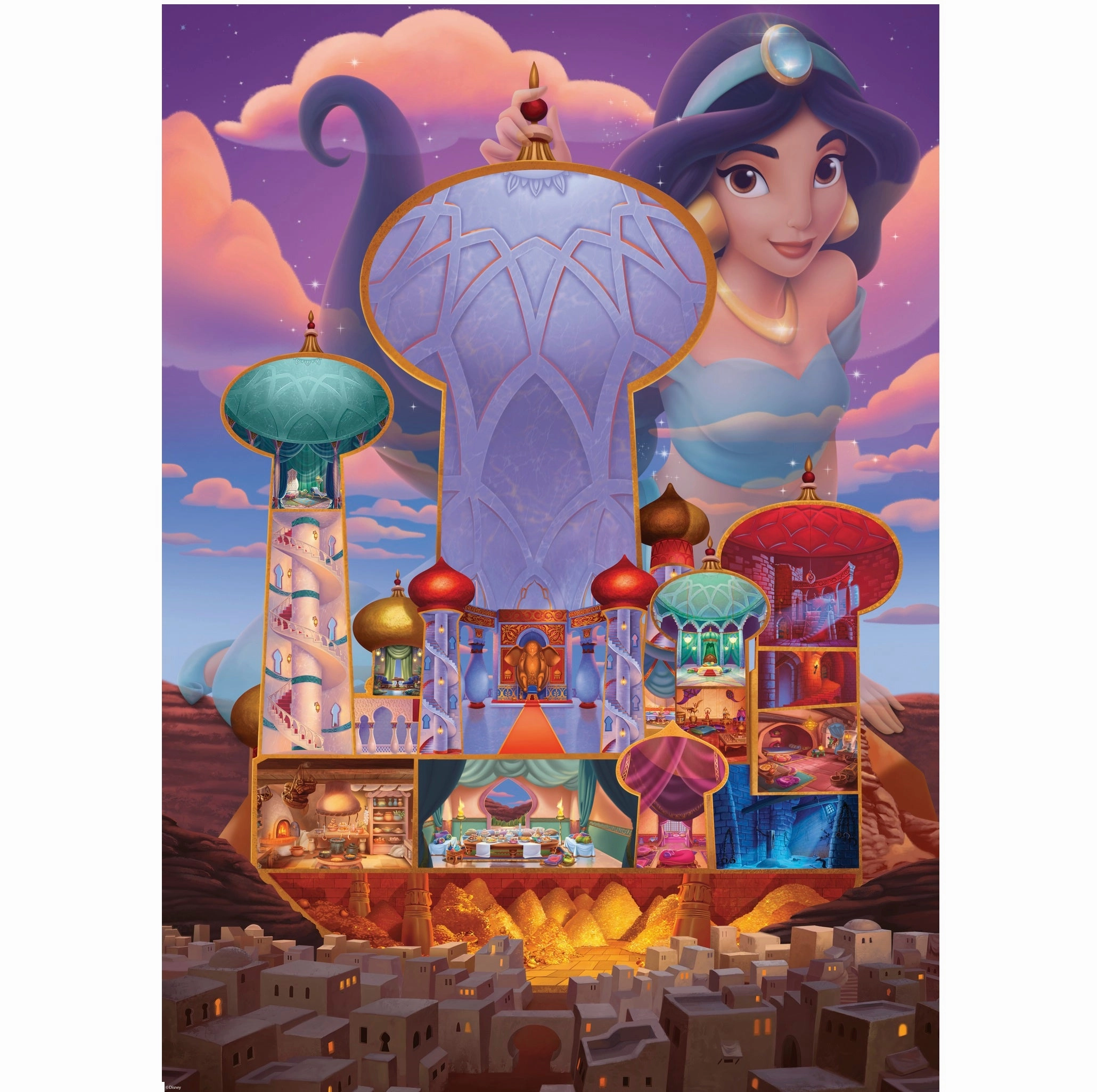 Ravensburger Toys 1000 pc Puzzle - Disney Castle Collection Jasmine