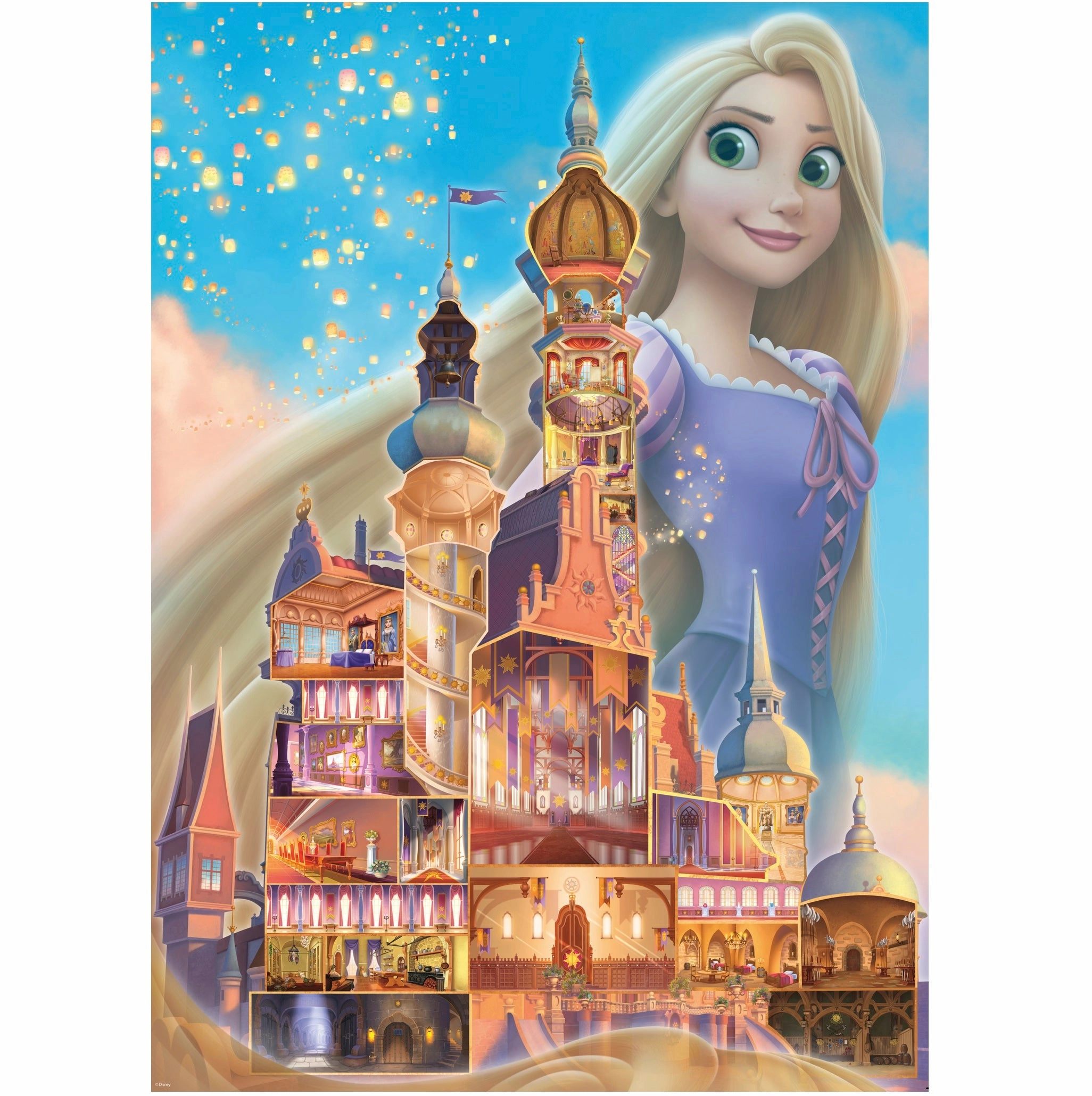 Ravensburger Toys 1000 pc Puzzle - Disney Castle Collection Rapunzel