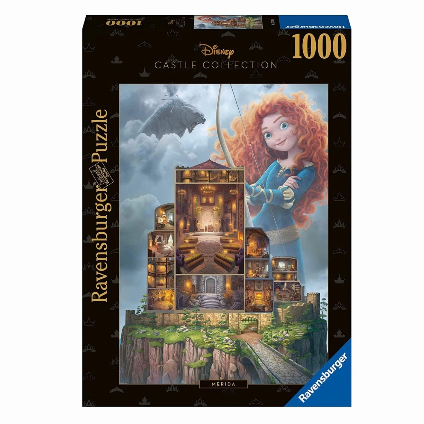 Ravensburger Toys 1000pc Puzzle - Disney Castle Collection -  Merida