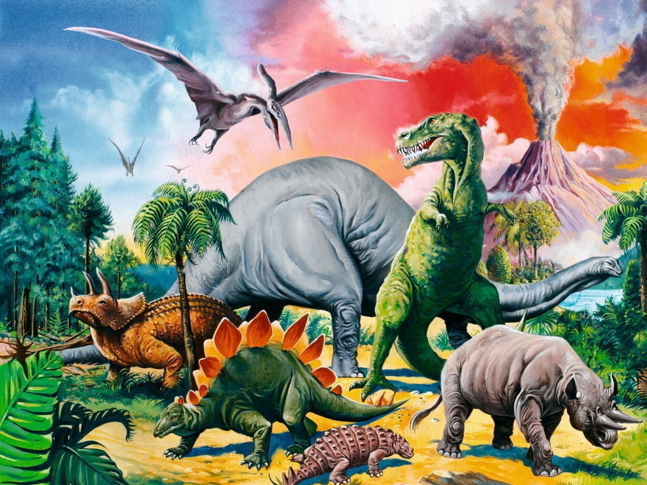 Ravensburger Toys 100 pc Puzzle - Among the Dinosaurs