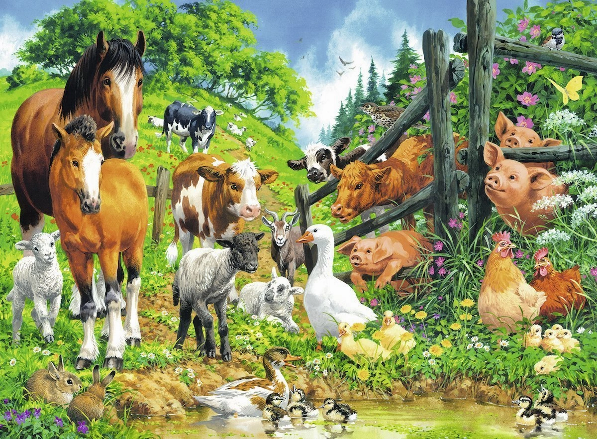 Ravensburger Toys 100 pc Puzzle - Animal Get Together