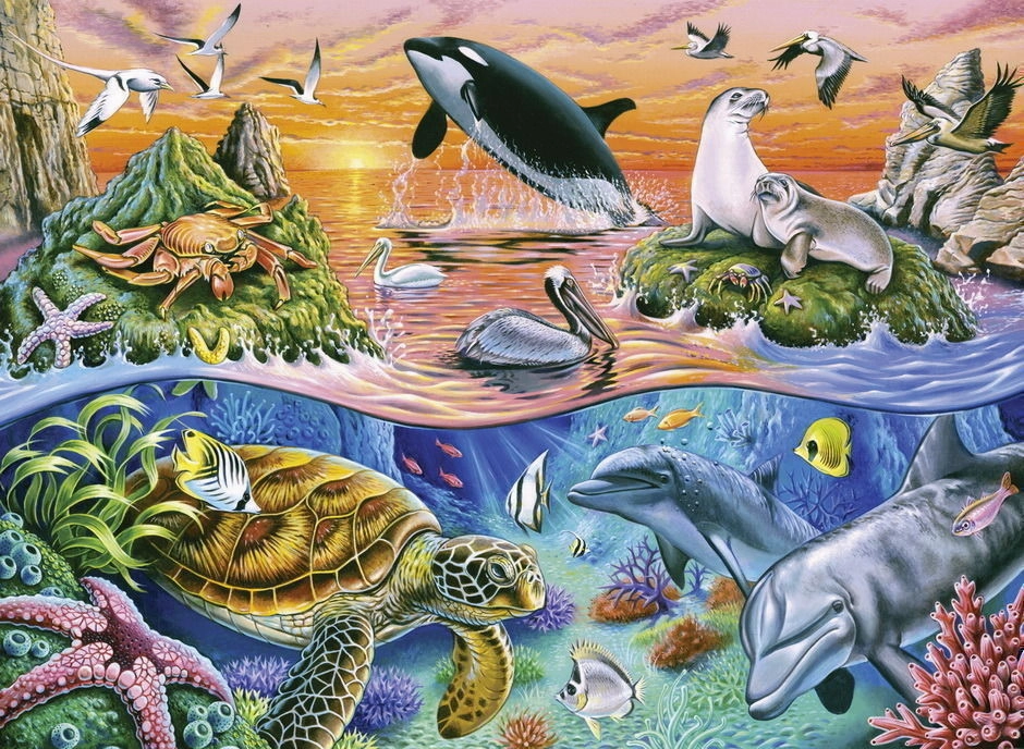 Ravensburger Toys 100 pc Puzzle - Beautiful Ocean