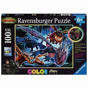 Ravensburger Toys 100 pc Puzzle - Dreamworks How To Train Your Dragon Color Star Line