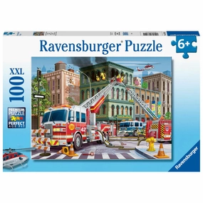 Ravensburger Toys 100 pc Puzzle - Fire Truck Rescue