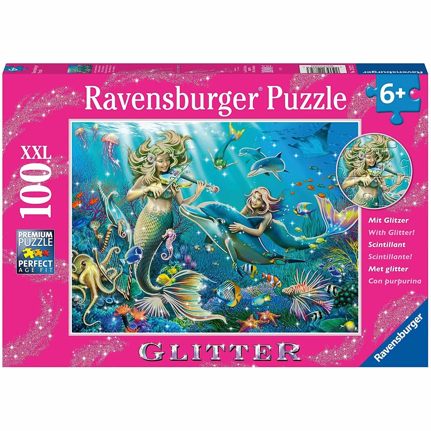 Ravensburger Toys 100 pc Puzzle - Glitter Underwater Beauties