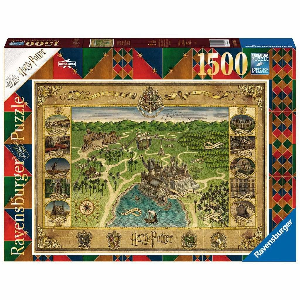 Ravensburger Toys 1500pc Harry Potter Hogwarts Map