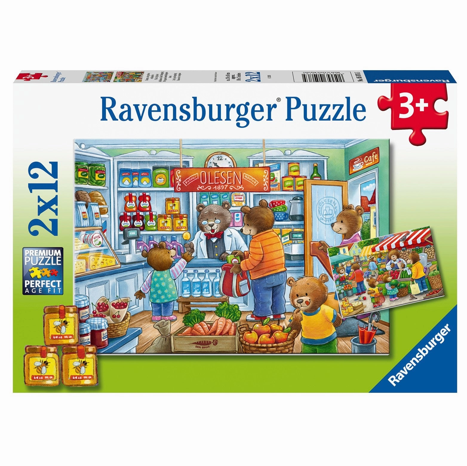 Ravensburger Toys 2 x 12 pc Puzzle - Let's go Shopping