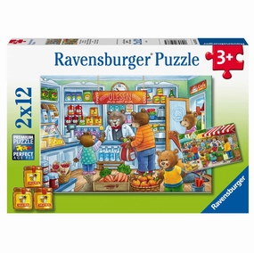 Ravensburger Toys 2 x 12 pc Puzzle - Let's go Shopping