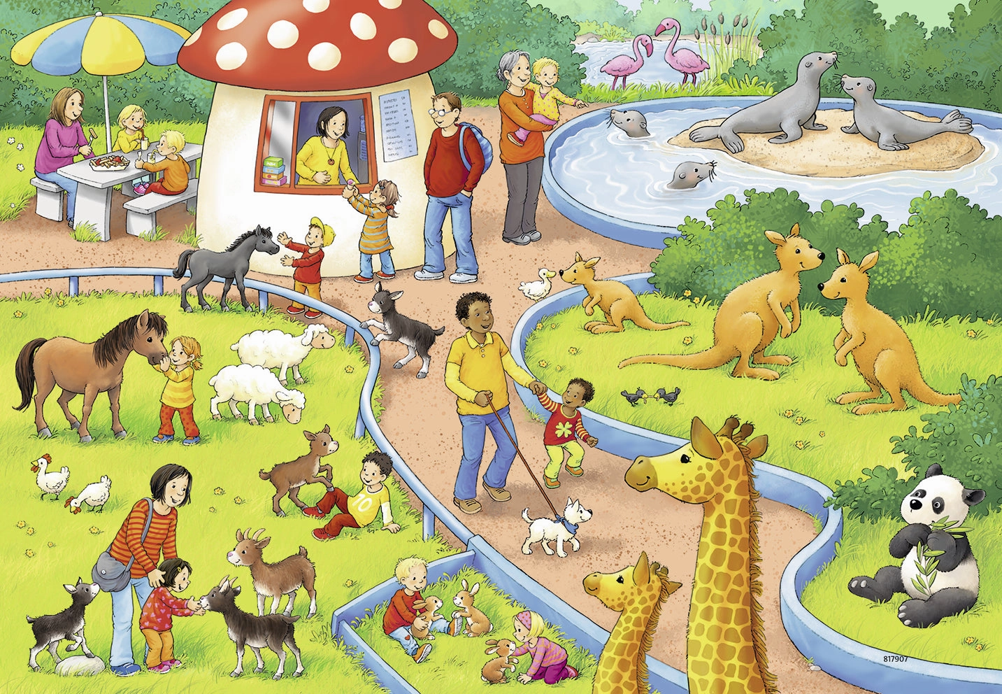 Ravensburger Toys 2 x 24 pc Puzzle - A Day at the Zoo