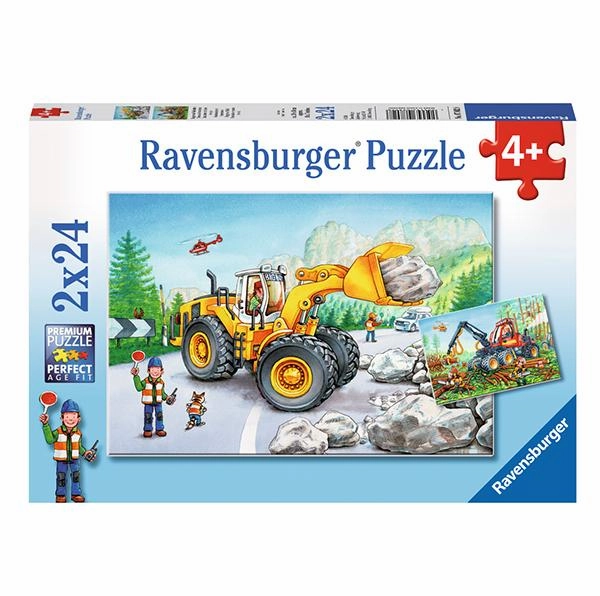 Ravensburger Toys 2 x 24 pc Puzzle - Diggers at Work