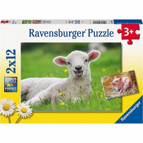 Ravensburger Toys 2 x 24 pc Puzzle - Farm Animal Babies