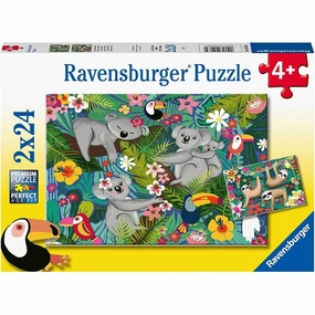Ravensburger Toys 2 x 24 pc Puzzle - Koalas and Sloths