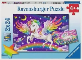 Ravensburger Toys 2 x 24 pc Puzzle - Unicorn and Pegasus