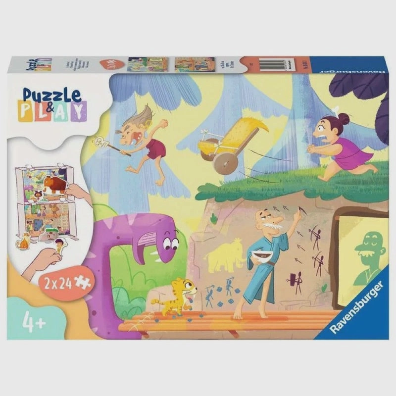 Ravensburger Toys 2 x 24 pc Puzzle & Play - Prehistoric People