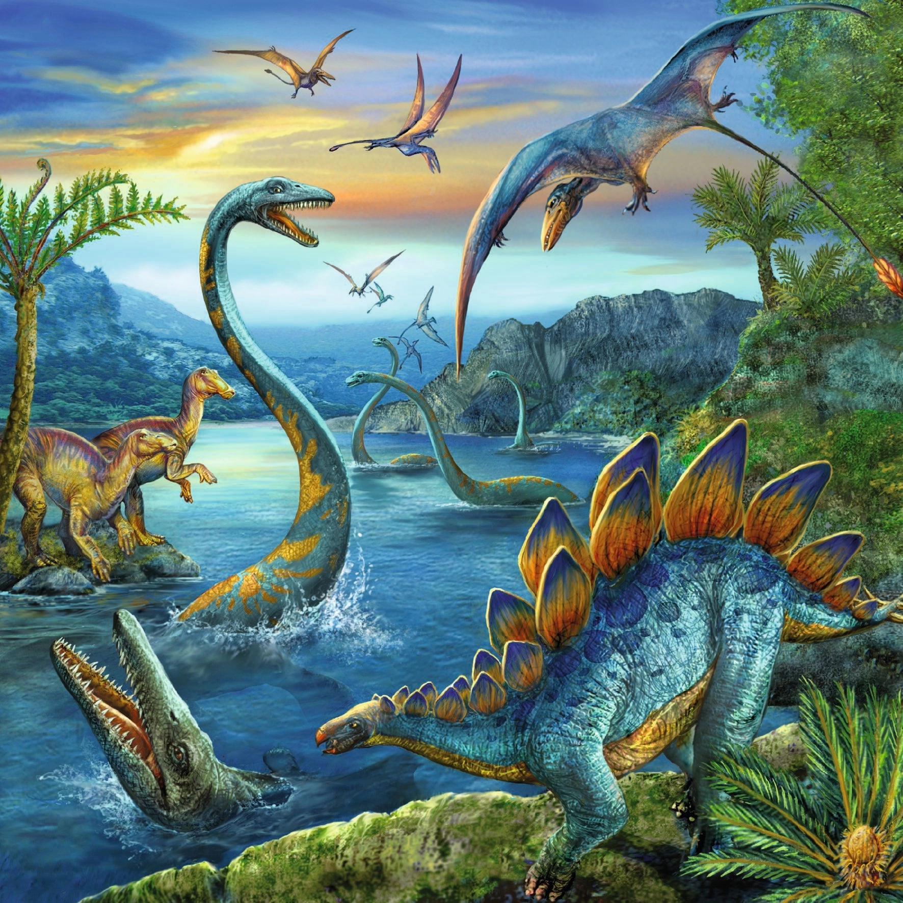 Ravensburger Toys 3 x 49 pc Puzzle - Dinosaur Fascination