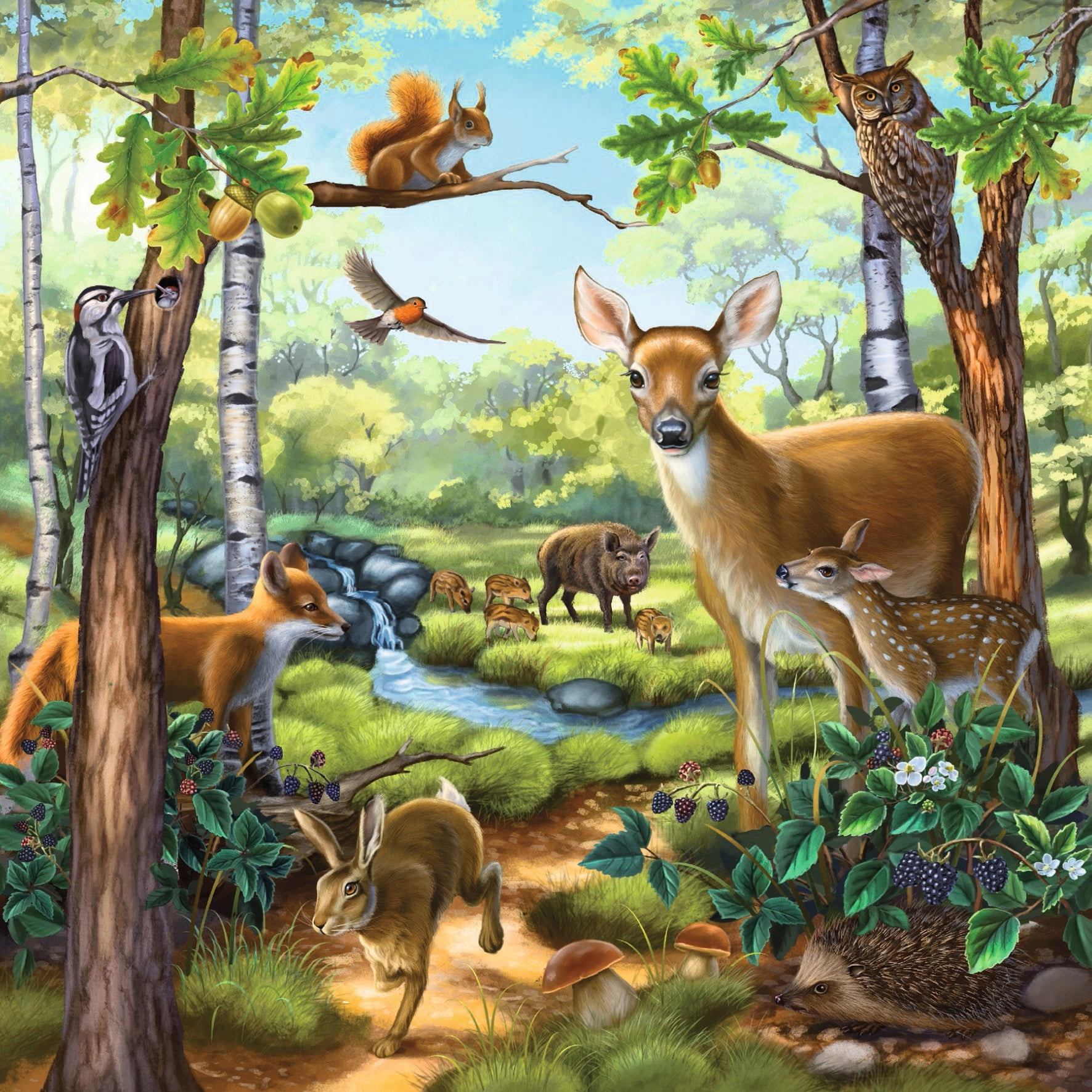 Ravensburger Toys 3 x 49 pc Puzzle - Forest / Zoo / Domestic Animals