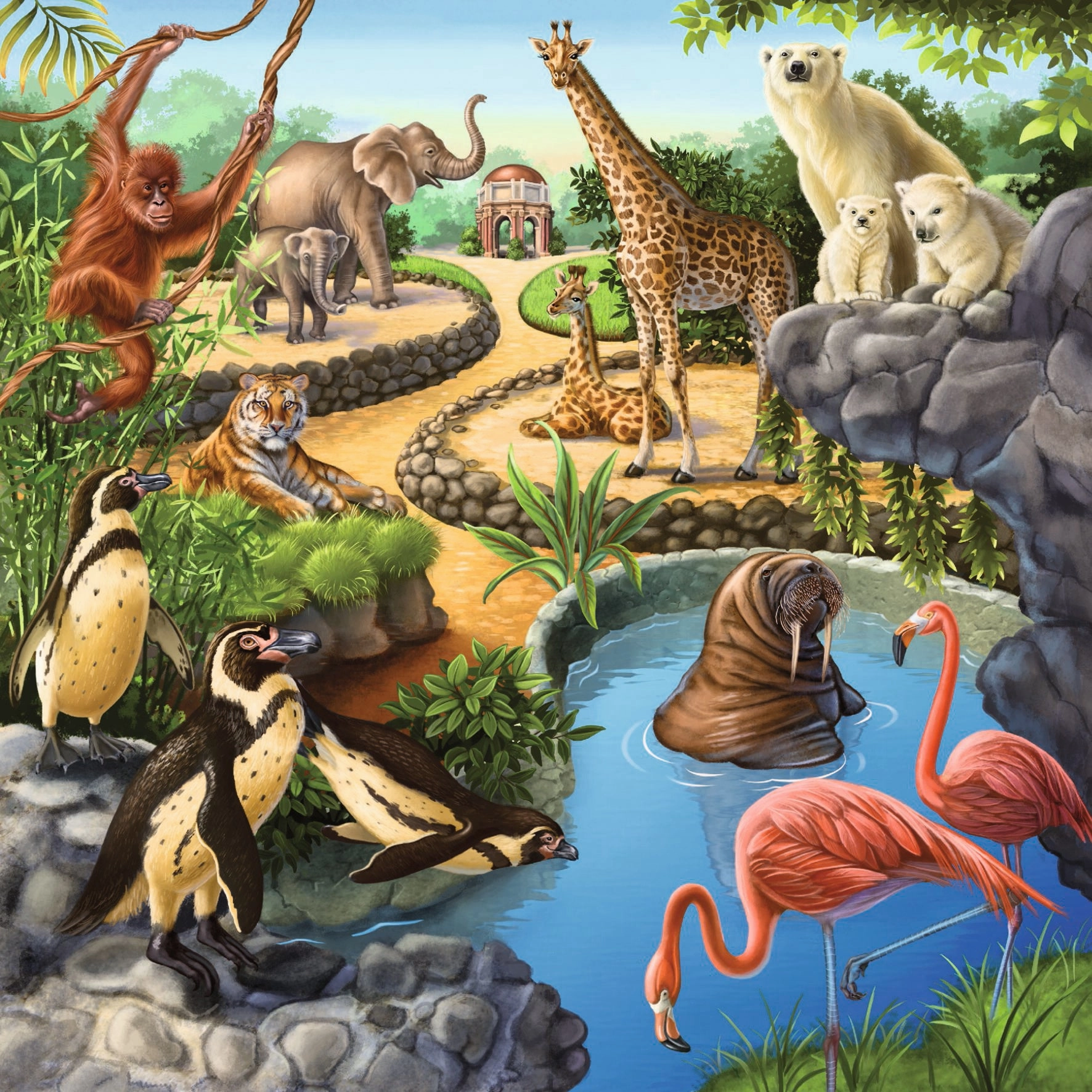 Ravensburger Toys 3 x 49 pc Puzzle - Forest / Zoo / Domestic Animals