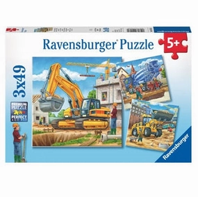 Ravensburger Toys 3 x 49 pc Puzzle - Large Construction Vehicles