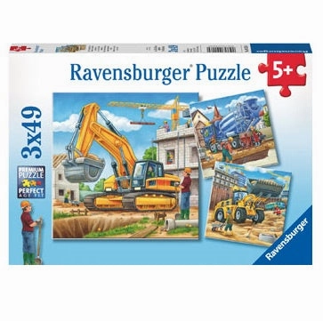 Ravensburger Toys 3 x 49 pc Puzzle - Large Construction Vehicles