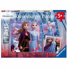 Ravensburger Toys 3 x 49 pc Puzzle - The Journey Starts Frozen II