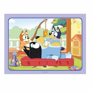 Ravensburger Toys 4 in a Box Puzzle - Bluey Let's Do This