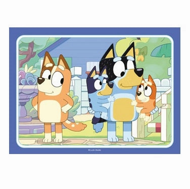 Ravensburger Toys 4 in a Box Puzzle - Bluey Let's Do This