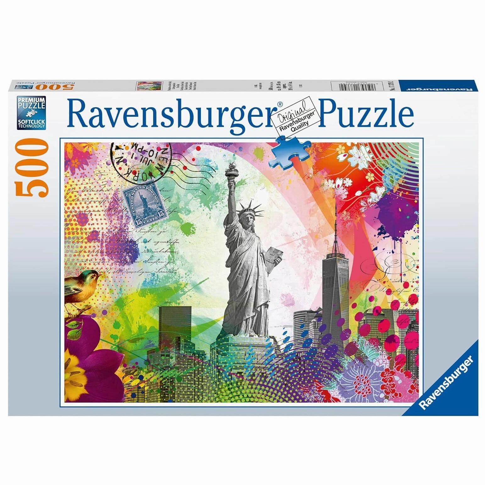 Ravensburger Toys 500 pc Puzzle - New York Postcard
