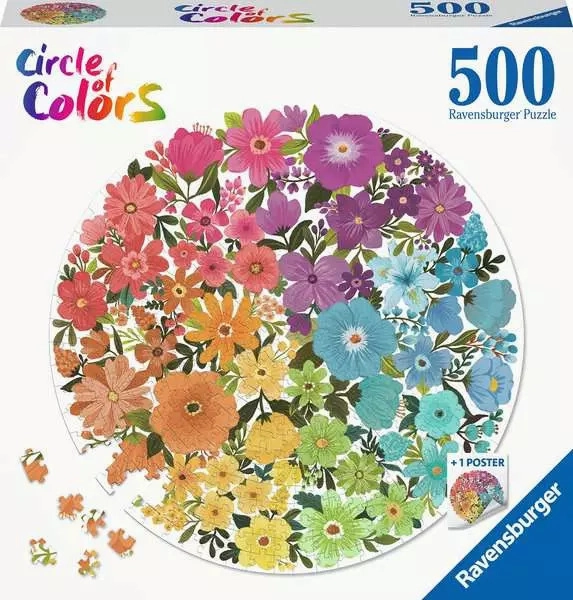 Ravensburger Toys 500pc Puzzle - Circle of Colors - Flowers