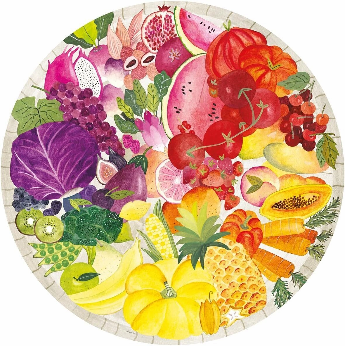 Ravensburger Toys 500pc Puzzle - Circle Of Colors - Fruits/Veg