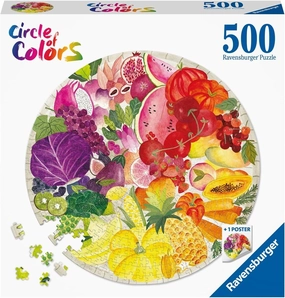 Ravensburger Toys 500pc Puzzle - Circle Of Colors - Fruits/Veg