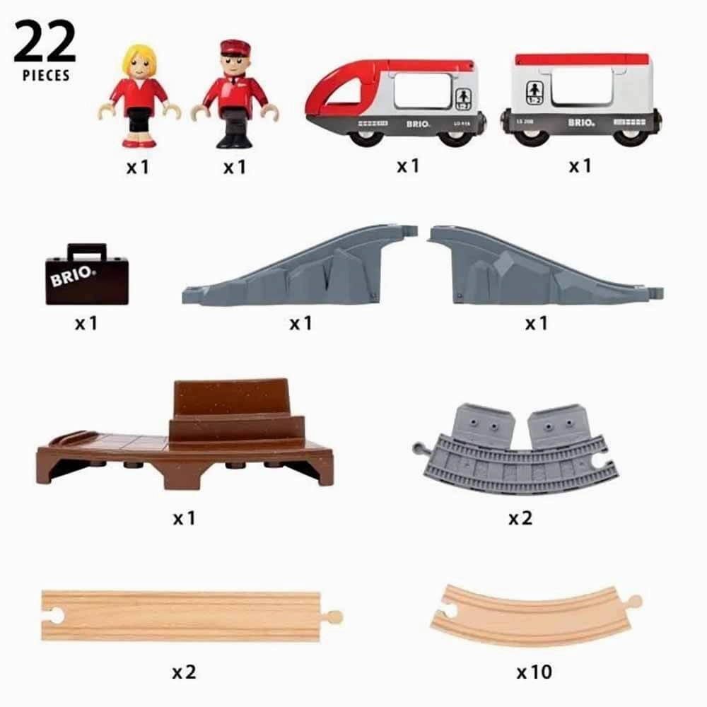 Ravensburger Toys BRIO World Starter Travel Train Set