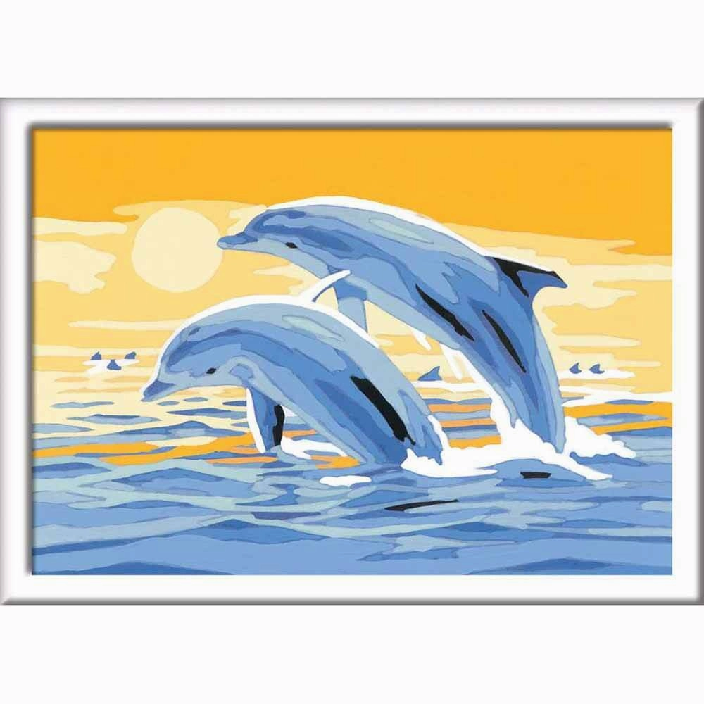 Ravensburger Toys CreArt Delightful Dolphins Paint Set